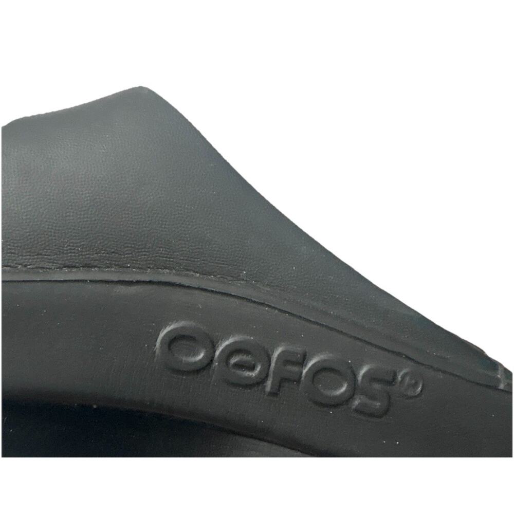 OOFOS Black Recovery Slide Sandals - Picture 5 of 5